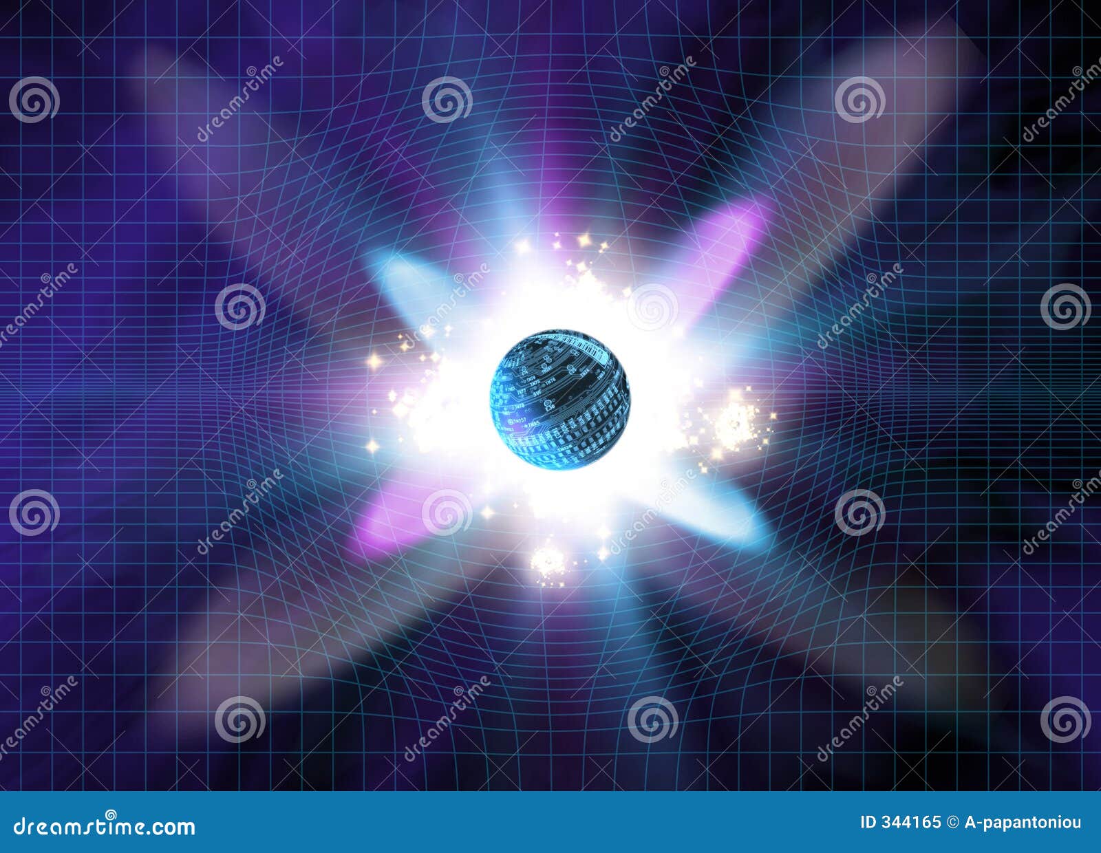 Esplosione Della Particella Illustrazione di Stock Illustrazione di