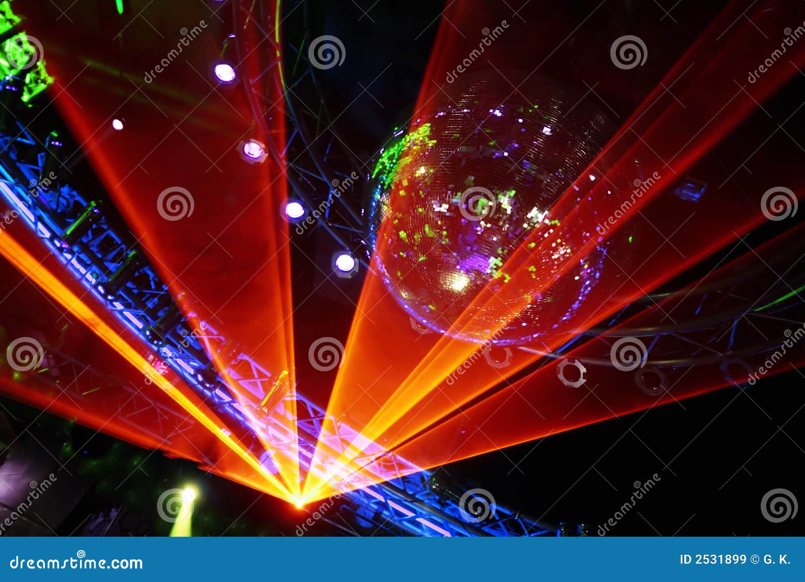 Esposizione Del Laser Della Discoteca Immagine Stock - Immagine di