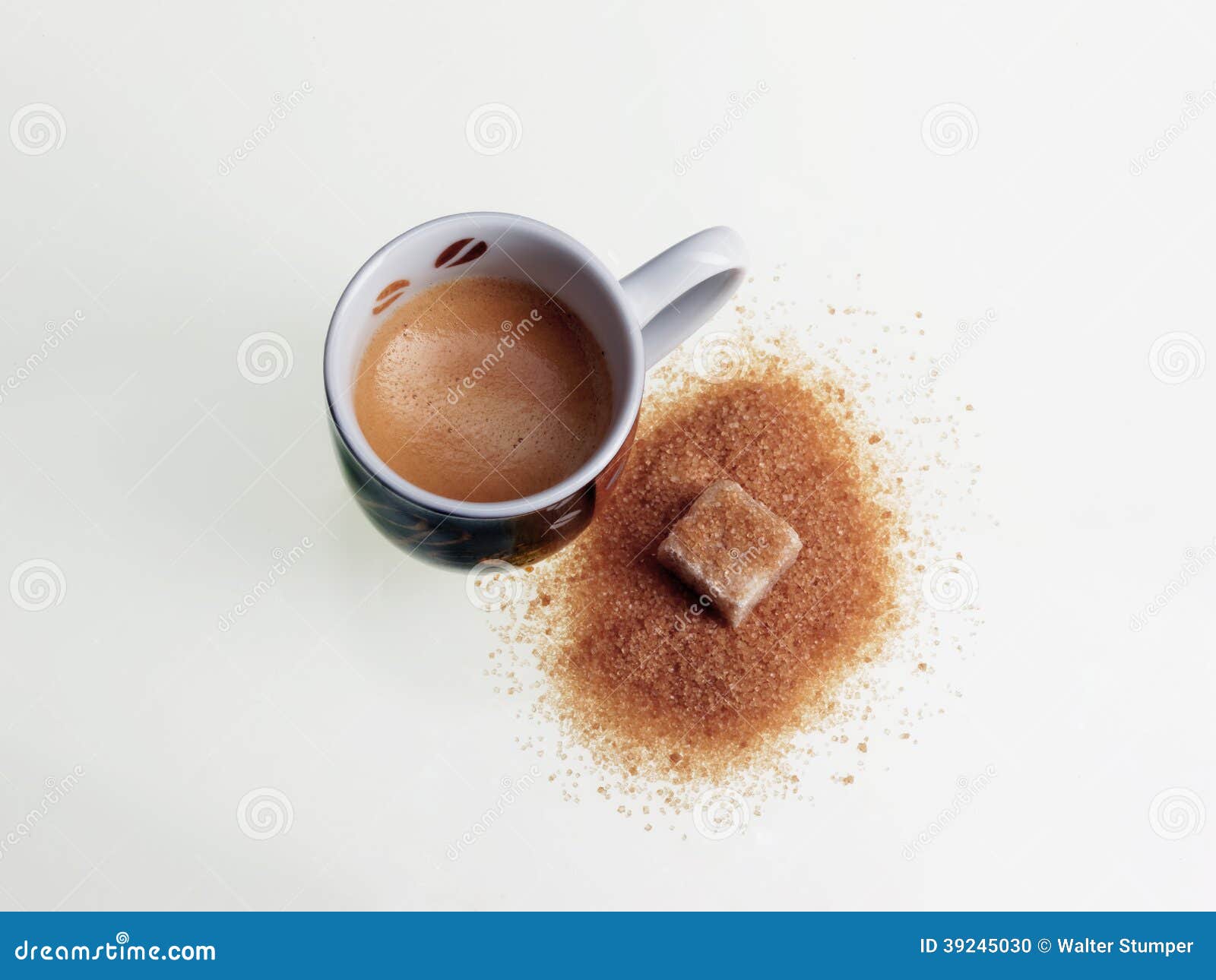 Espresso and brown sugar stock photo. Image of beverage 39245030