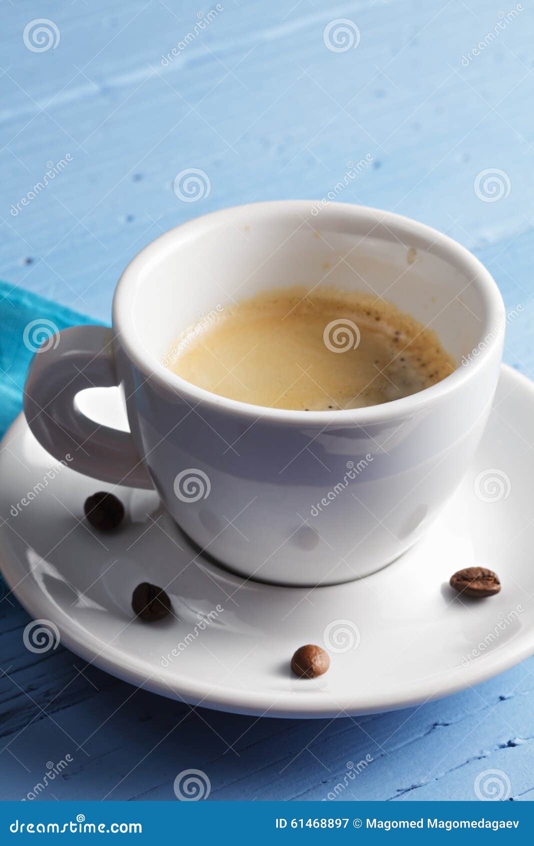 Espresso coffee cup stock image. Image of beans, tabletop 61468897