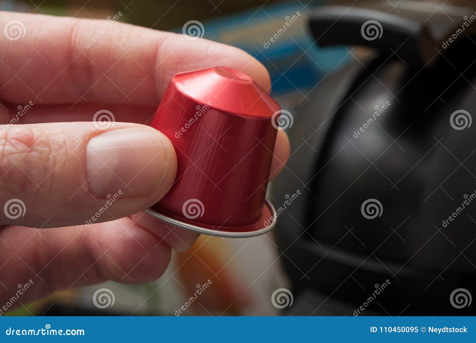 Espresso Coffee Dose in Hand Stock Image Image of golden, hand 110450095