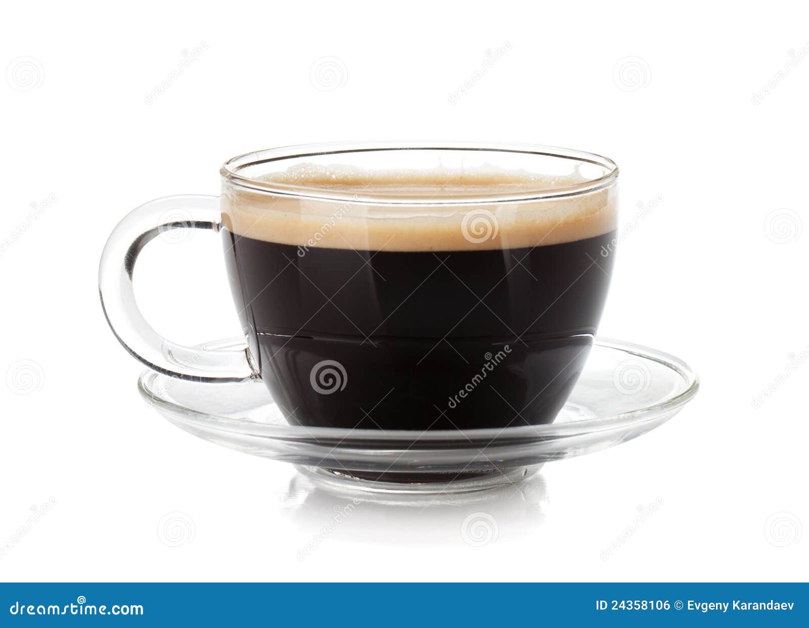 Espresso Coffee in Glass Cup Stock Photo Image of detail, isolated