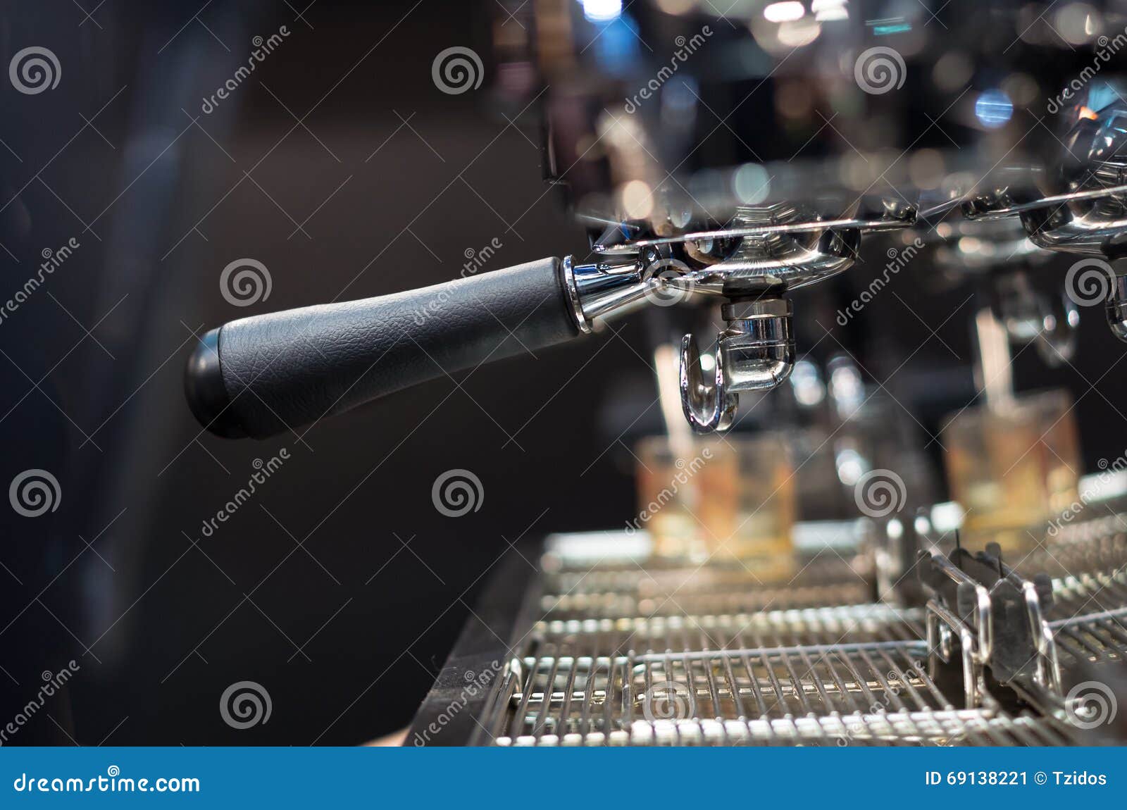 Espresso Coffee Machine Tool Automatic Stock Image Image of hand