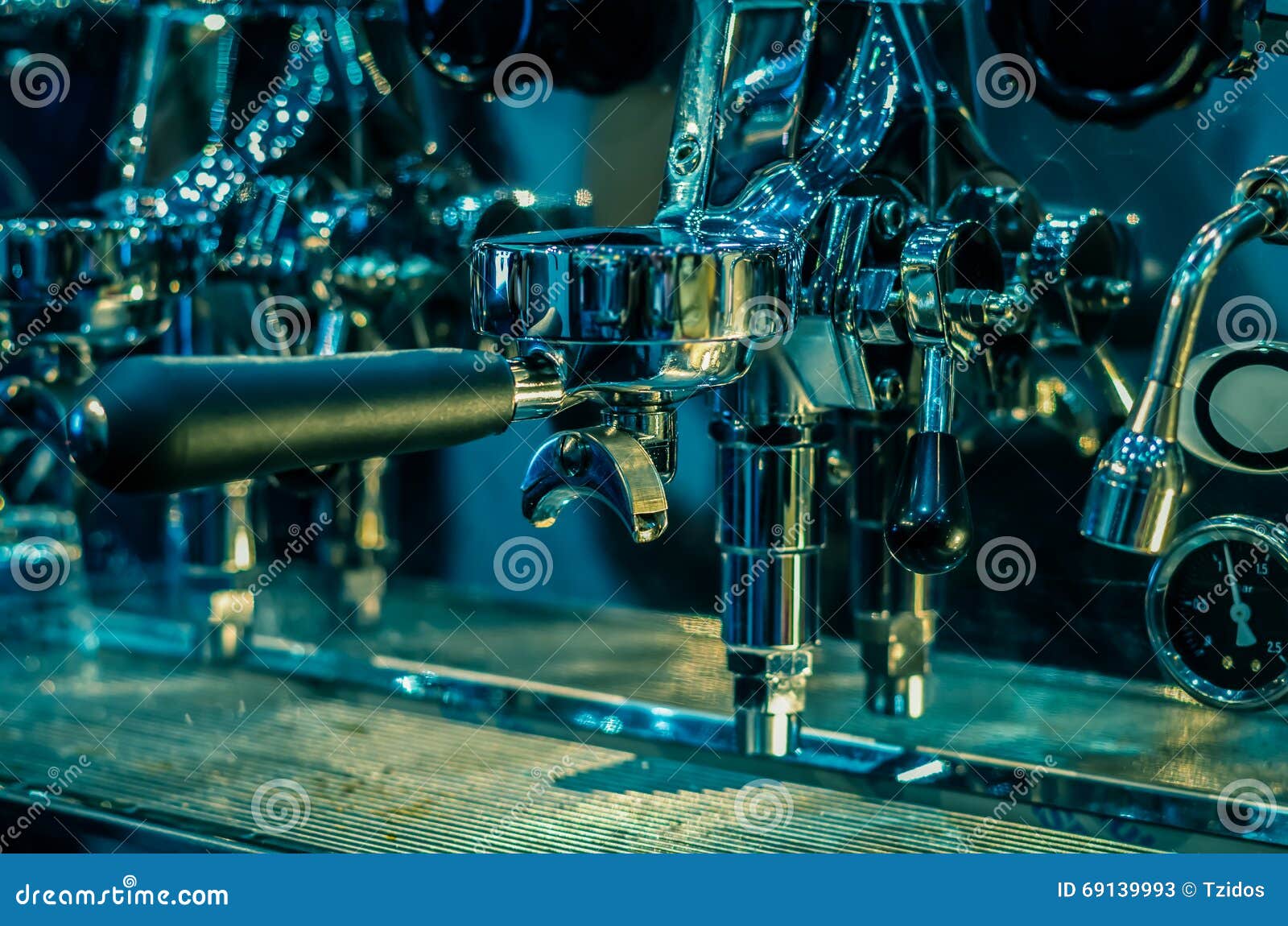 Espresso Coffee Machine Tool Automatic Stock Image Image of