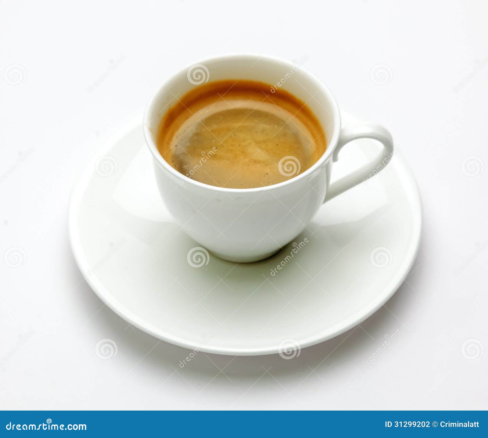 Espresso Coffee In White Cup Stock Photography Image 31299202