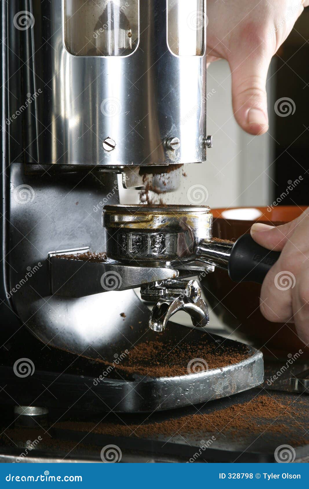 Espresso Grinder stock photo. Image of barista, prepare 328798
