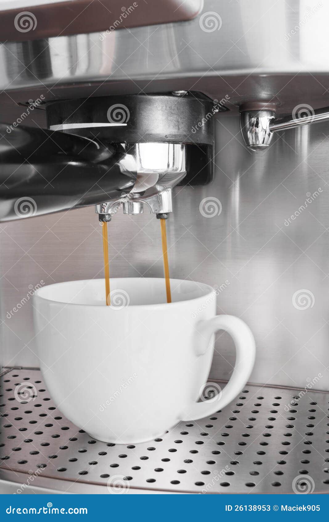 Espresso Machine Brewing a Coffee Stock Image Image of coffee, black