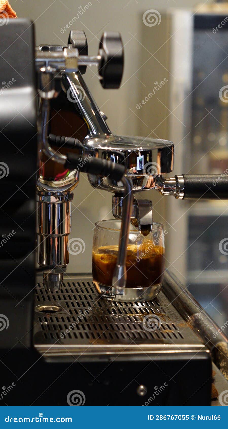 Espresso Machine in Coffee Shop Stock Image Image of espresso, cafe