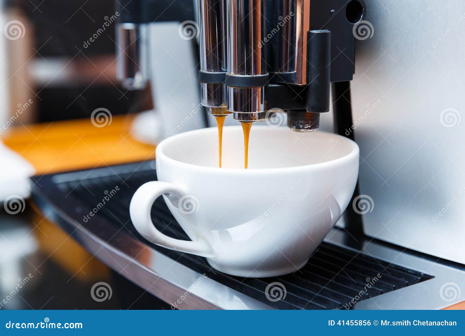 Industrial Coffee Maker Preparing Fresh Espresso at Pub Stock Photo - Image  of machine, automatic: 103307804