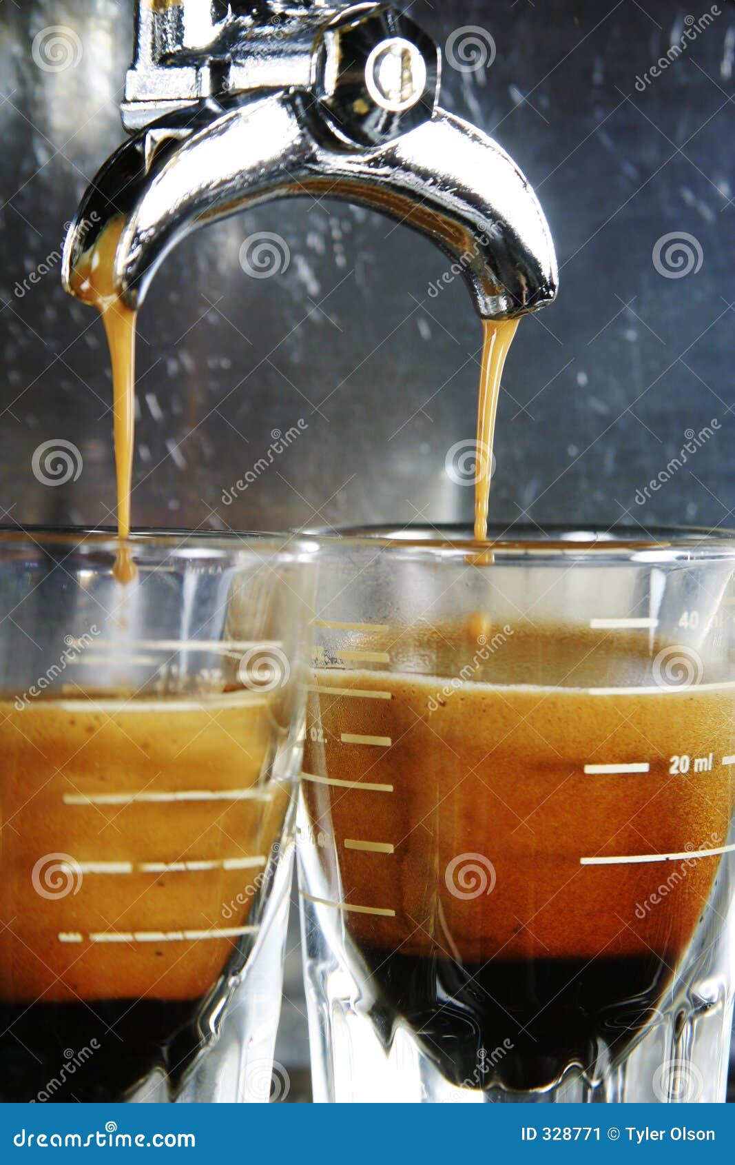 Double Shot Of Espresso Stock Photo - Download Image Now - Espresso, Coffee  - Drink, Shot Glass - iStock