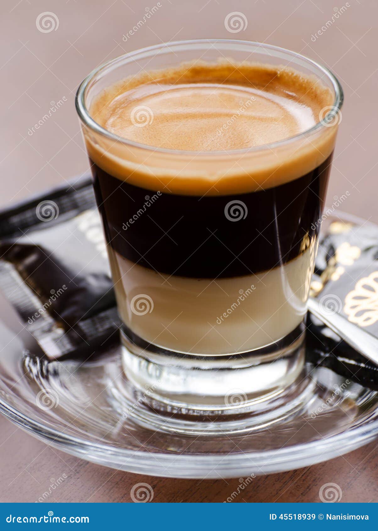 Espresso shot in glass stock image. Image of natural 45518939