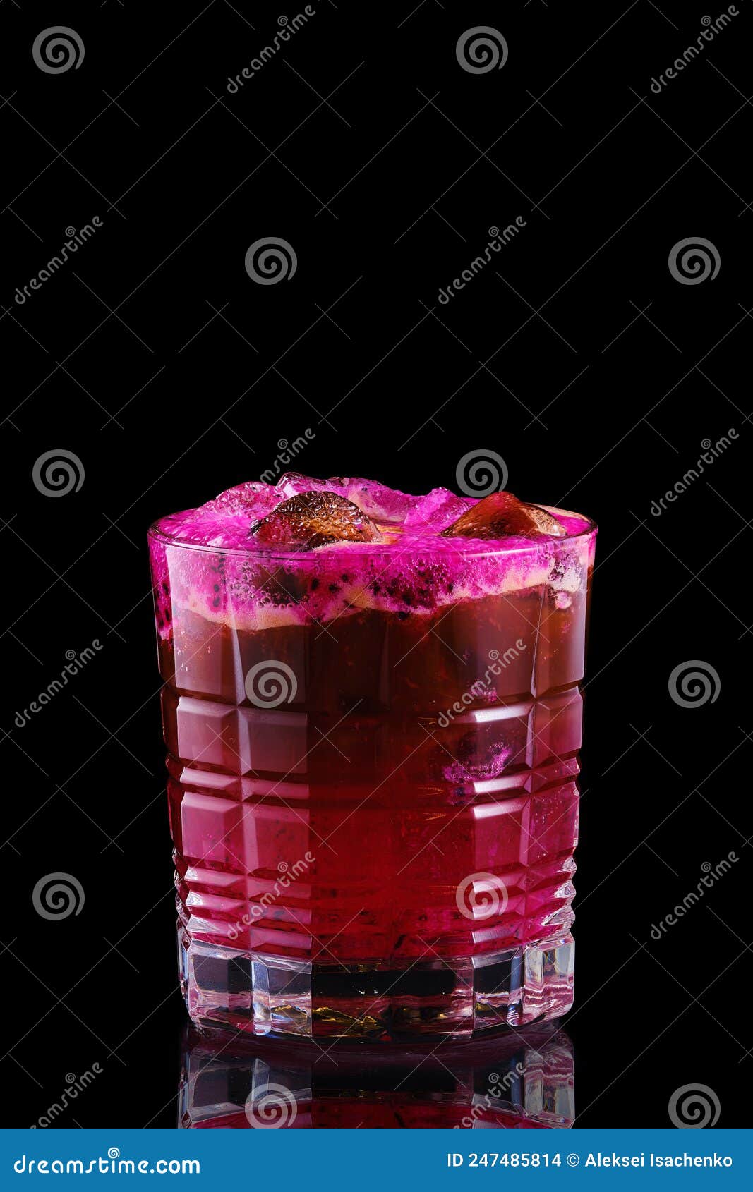 Espresso and Tonic with Dragon Fruit Stock Photo Image of beverage