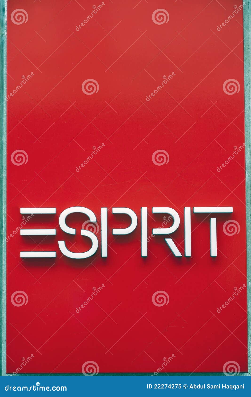 Esprit logo editorial image. Image of advertising, clothing - 22274275