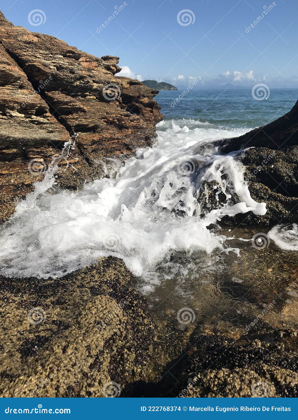 o movimento do mar e sua espuma