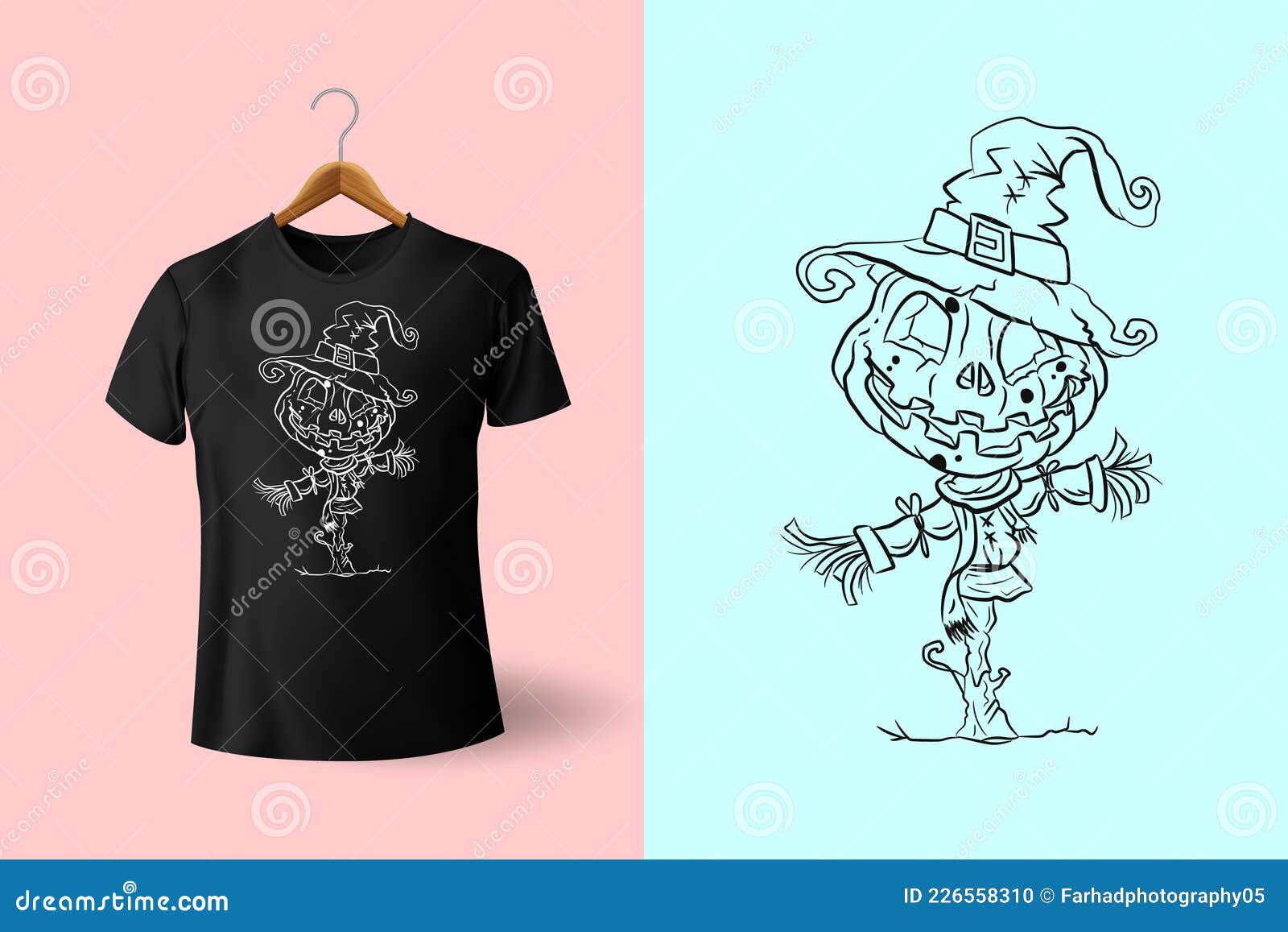 Baixe Esqueleto de desenho animado com abóbora e camiseta 'BOO