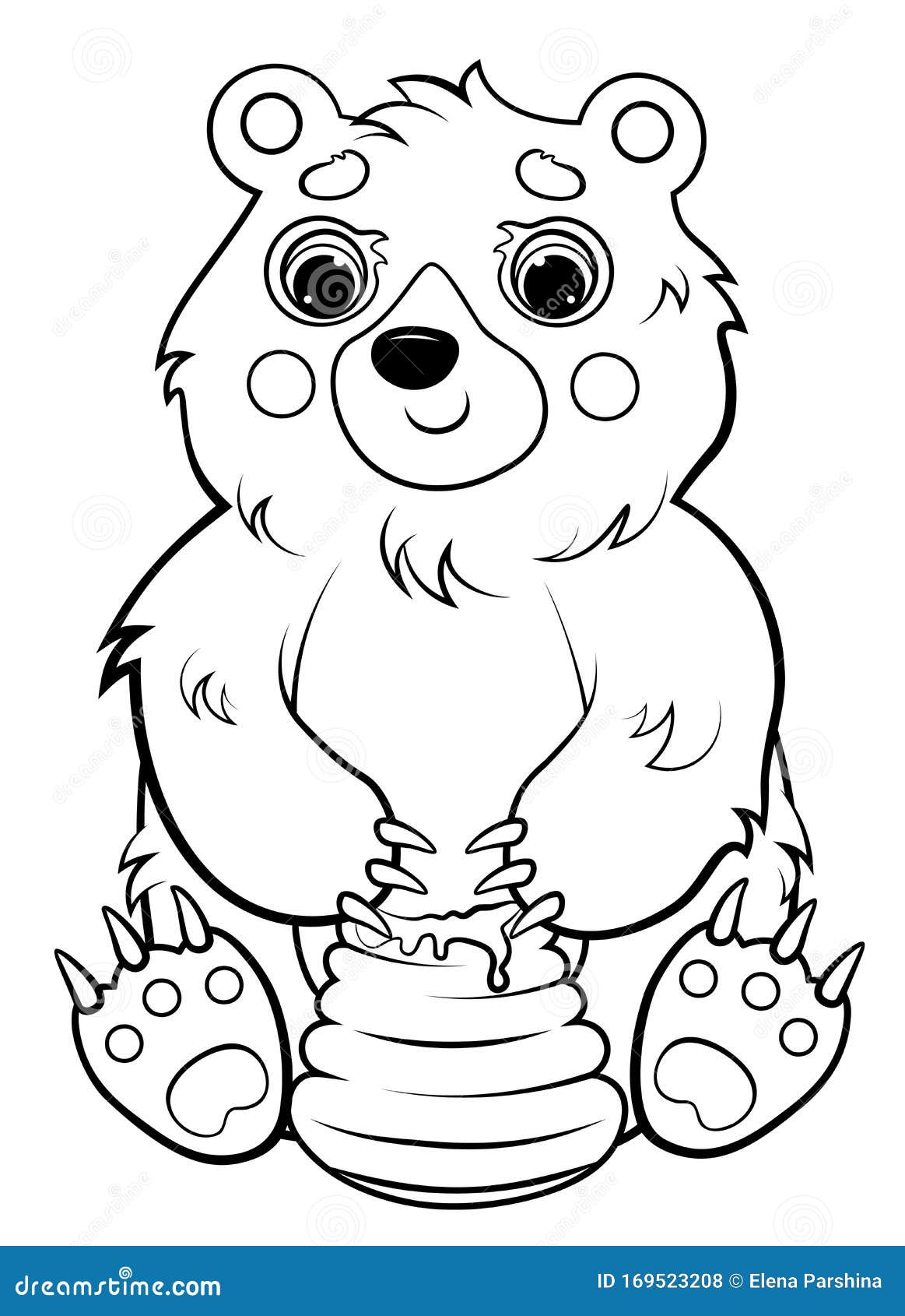 Imagem urso desenho colorir