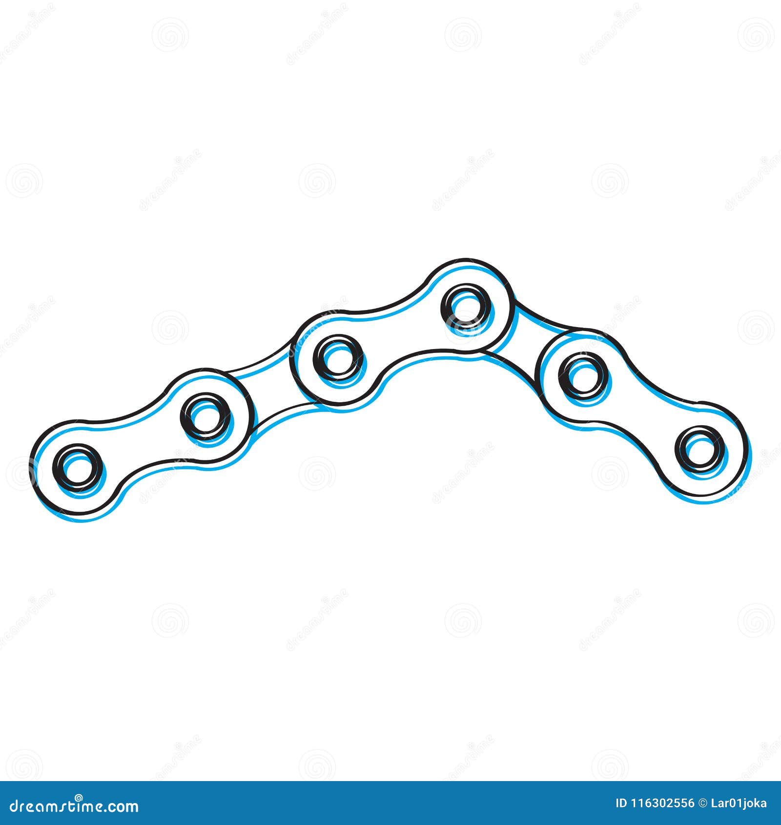 Esquema De Cadena De La Bicicleta Ilustración del Vector Ilustración de encadenamiento, bici