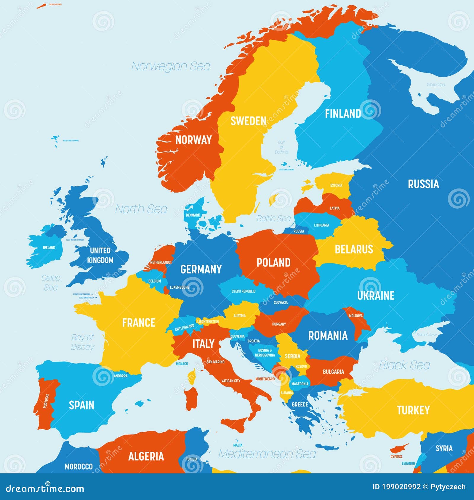 Mapa da Europa  Europa, Mapa, Continente europeu