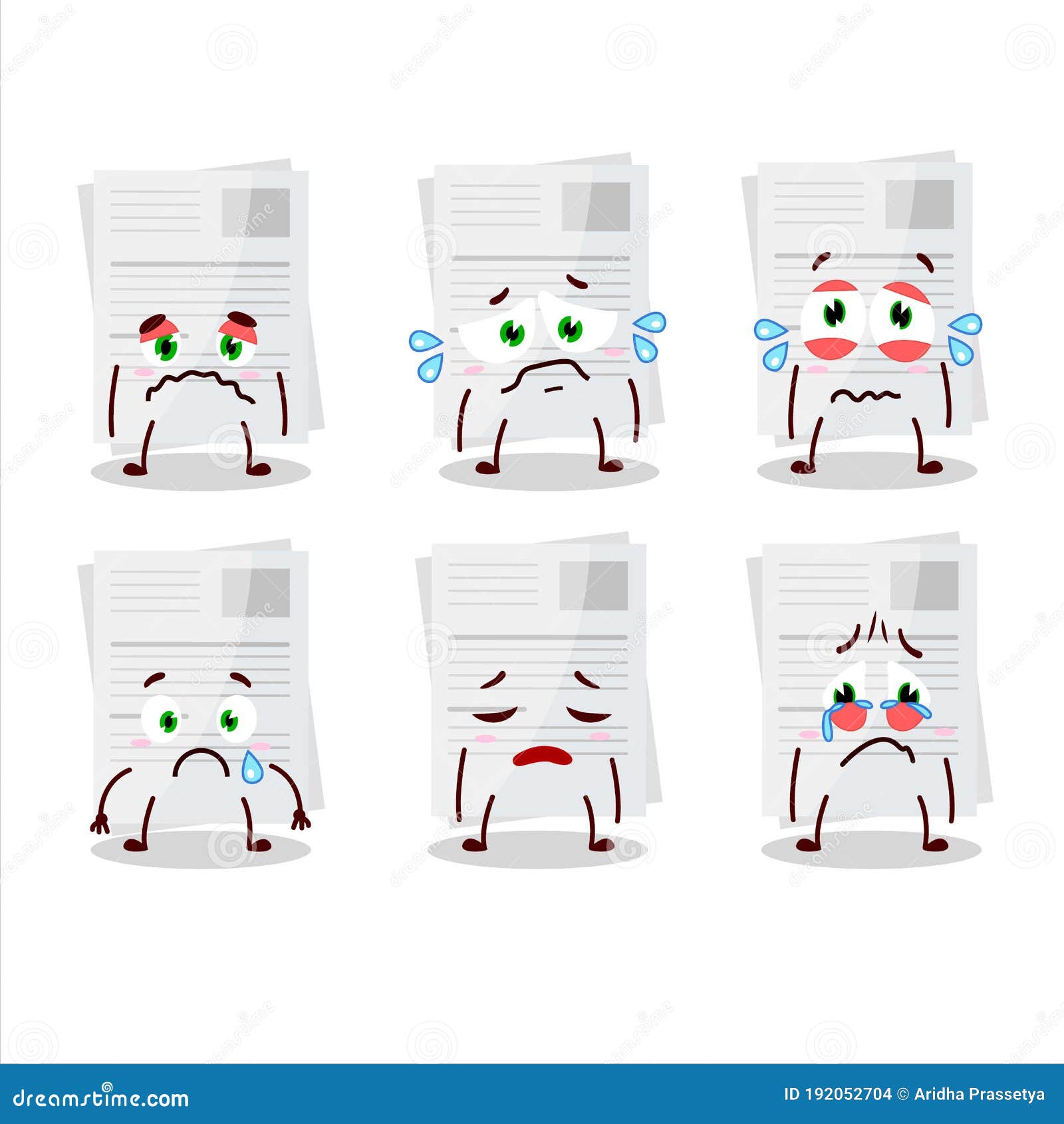 Essay Paper Cartoon Character with Sad Expression Stock Vector -  Illustration of sharp, elements: 192052704