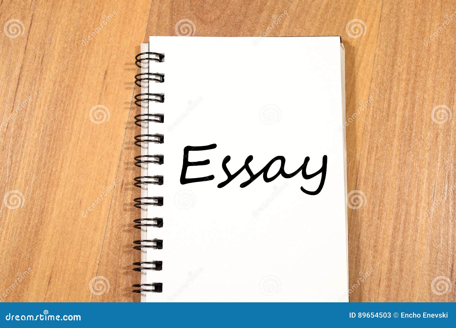 essay on notebook paper