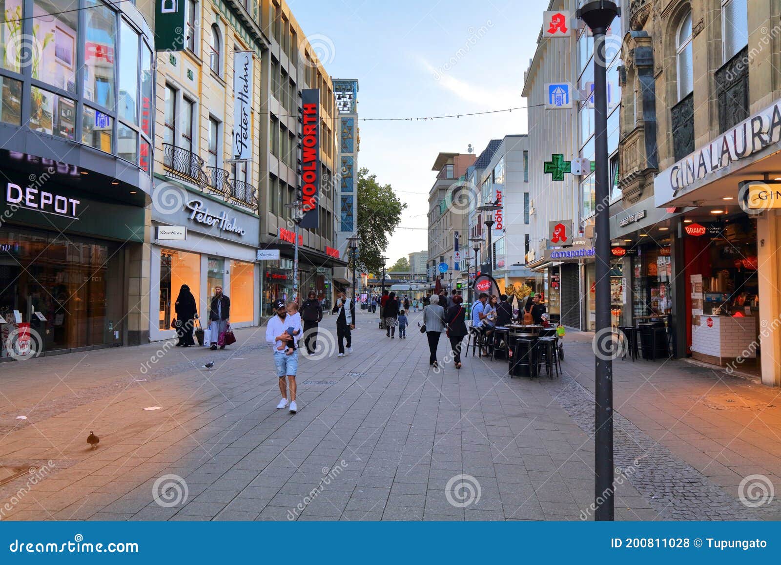 Essen, Germany Kettwiger Strasse Editorial Stock Photo Image of