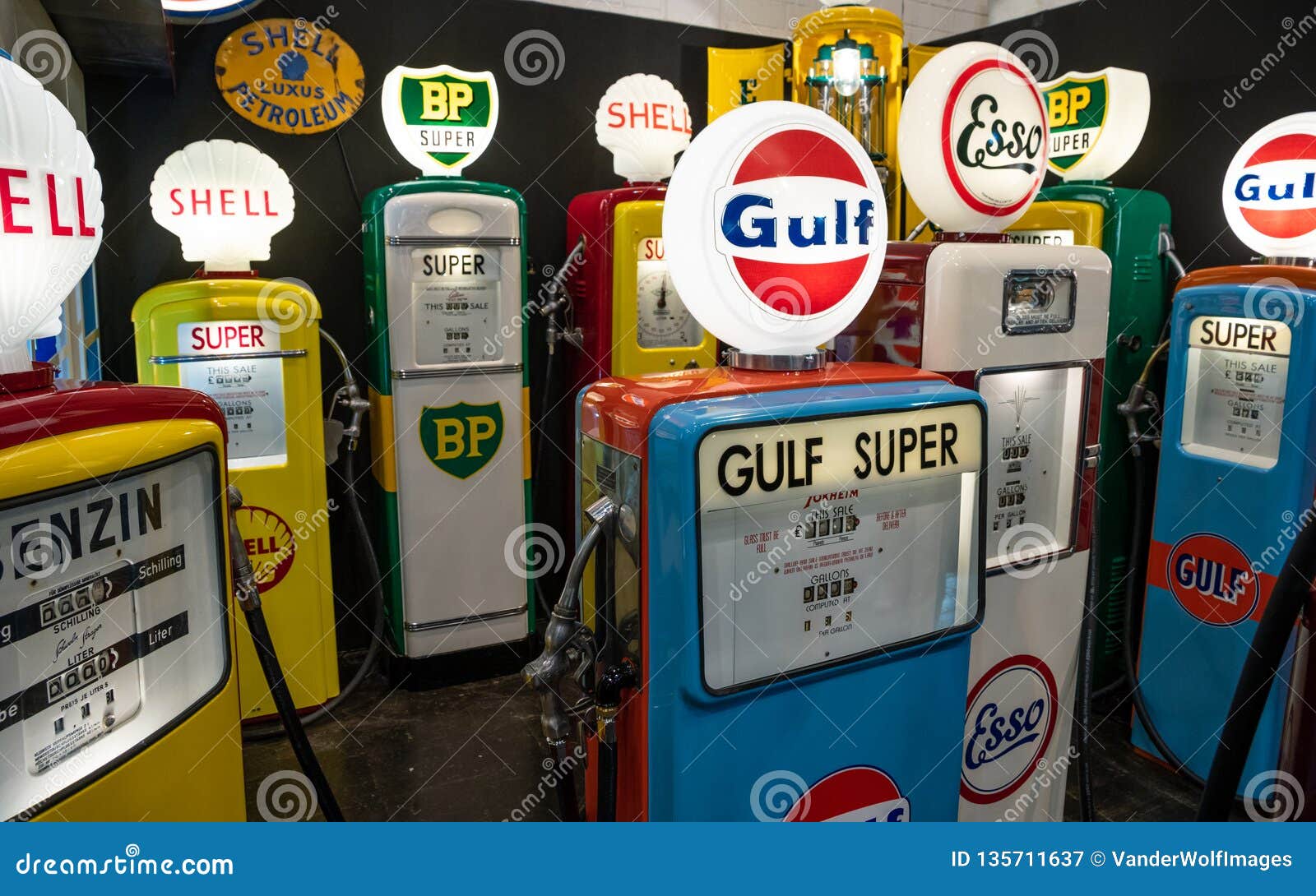 Vintage gas pump editorial photography. Image of -