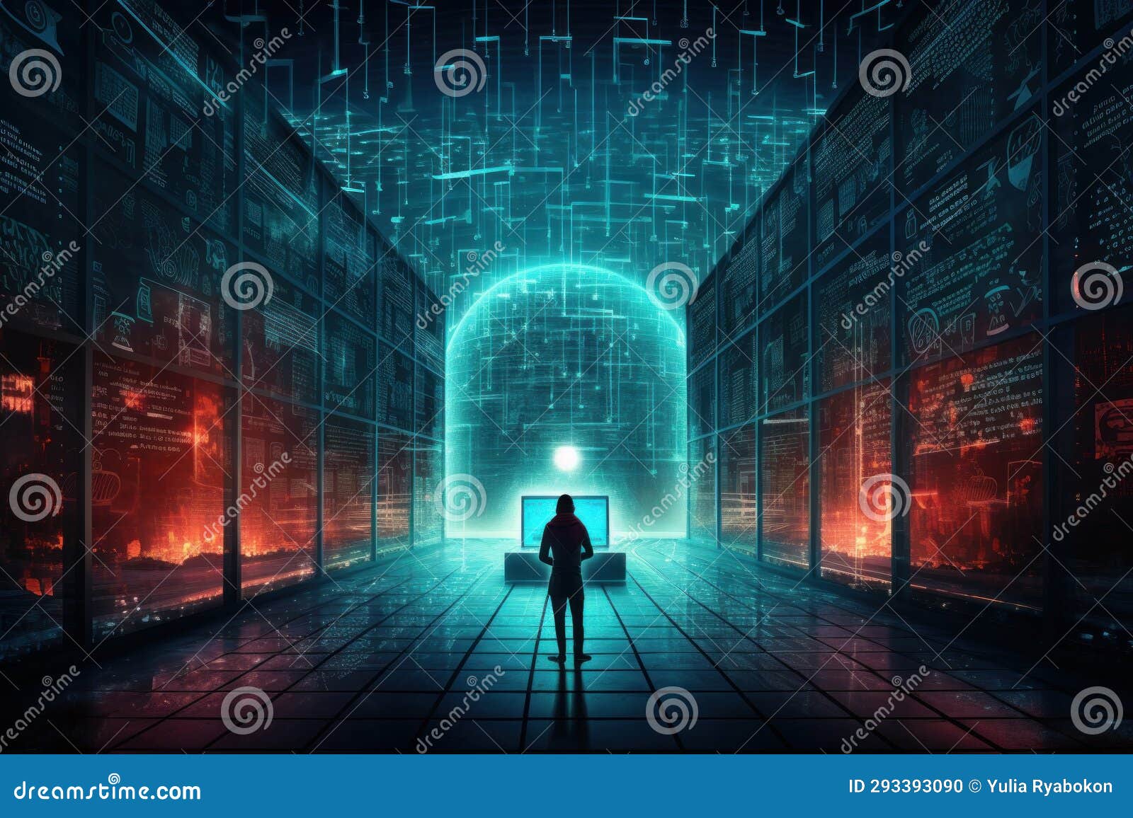 Essential Cyber Security. Generate Ai Stock Illustration Illustration