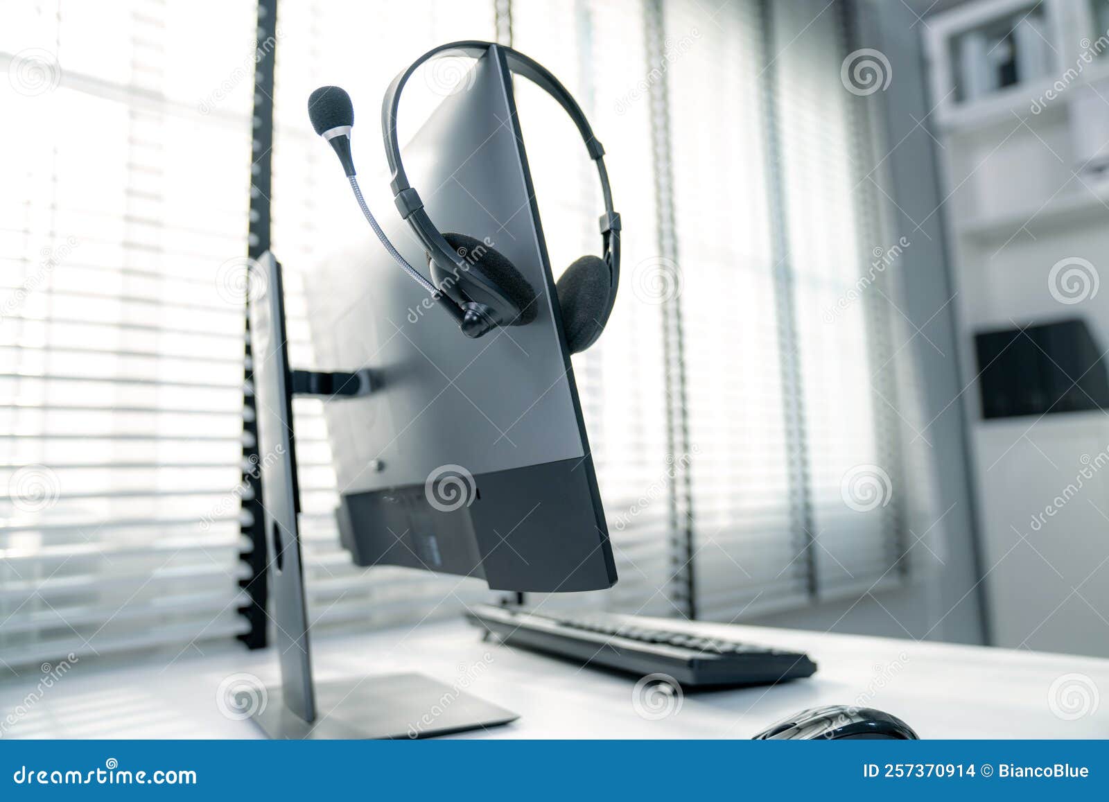Essential Equipment Concept for Competent Online Operators. Stock Photo