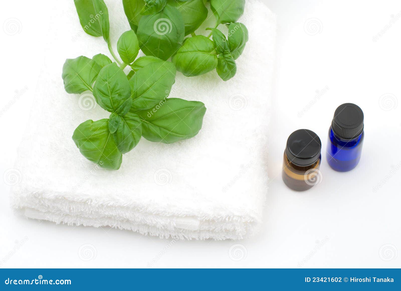 Essential Oil and White Towel Stock Photo Image of beauty, care 23421602