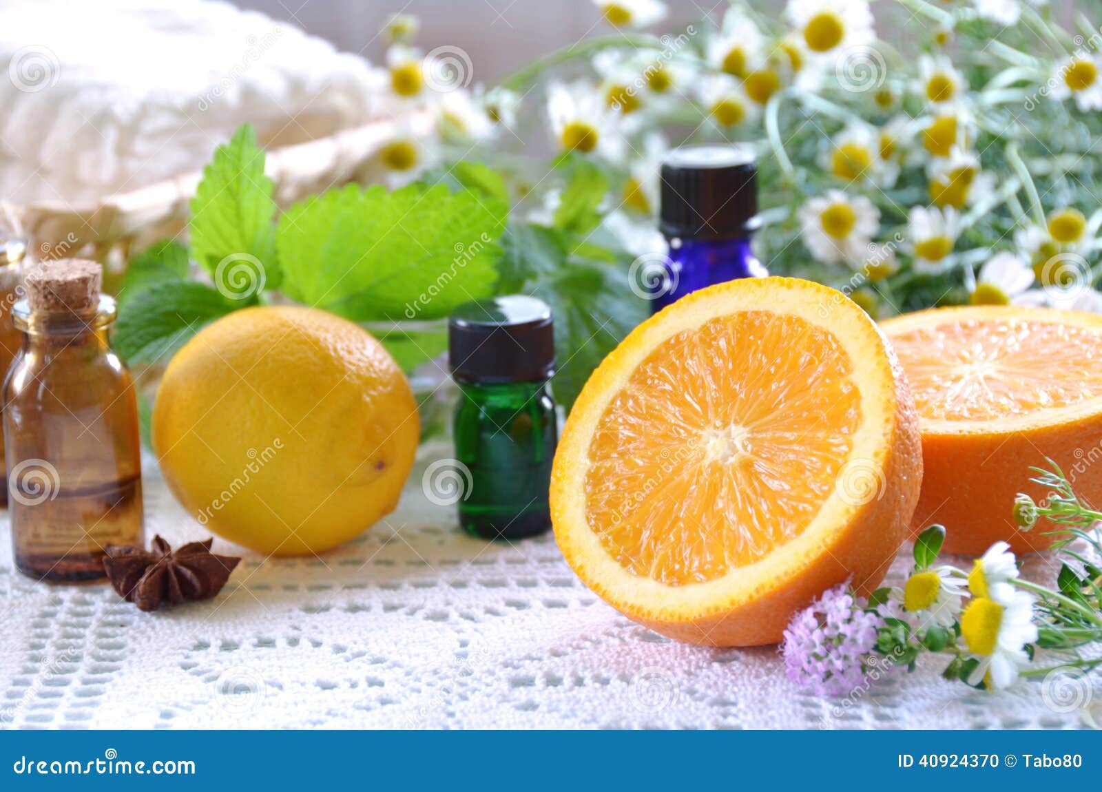 Essential oils with fruits stock photo. Image of beauty 40924370
