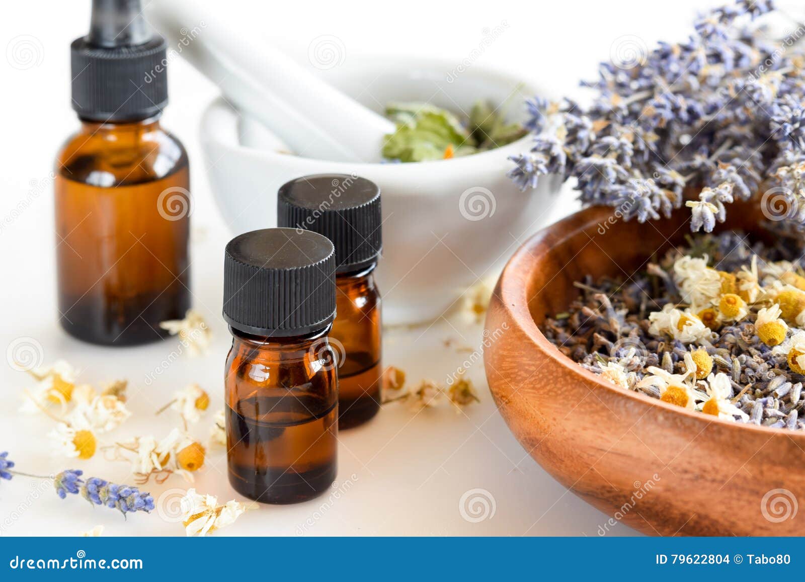 essential oils with herbs