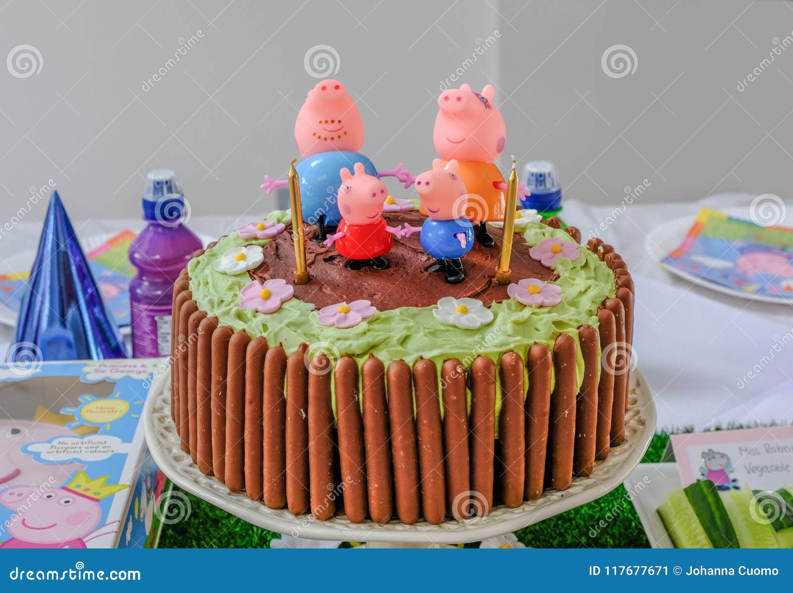 Number cake with Peppa pig - Atelier Eleni