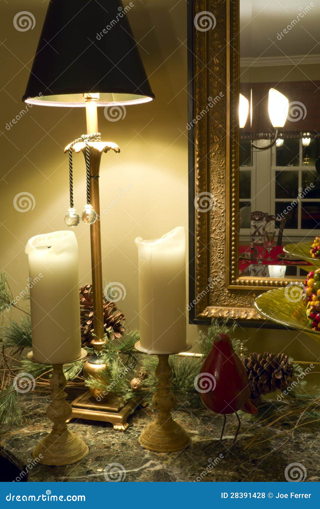 Esszimmer Ecke Stockfoto Bild Von Feiertag Dekoration 28391428