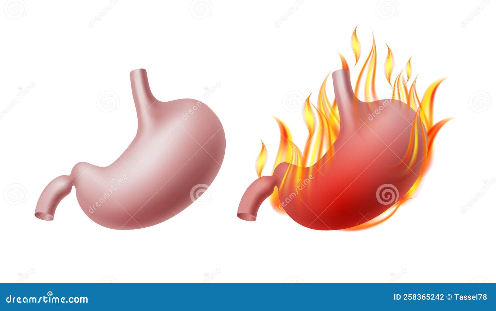 Hidratante Vermelho Do Fogo No Estilo Liso Isolado Na Ilustração