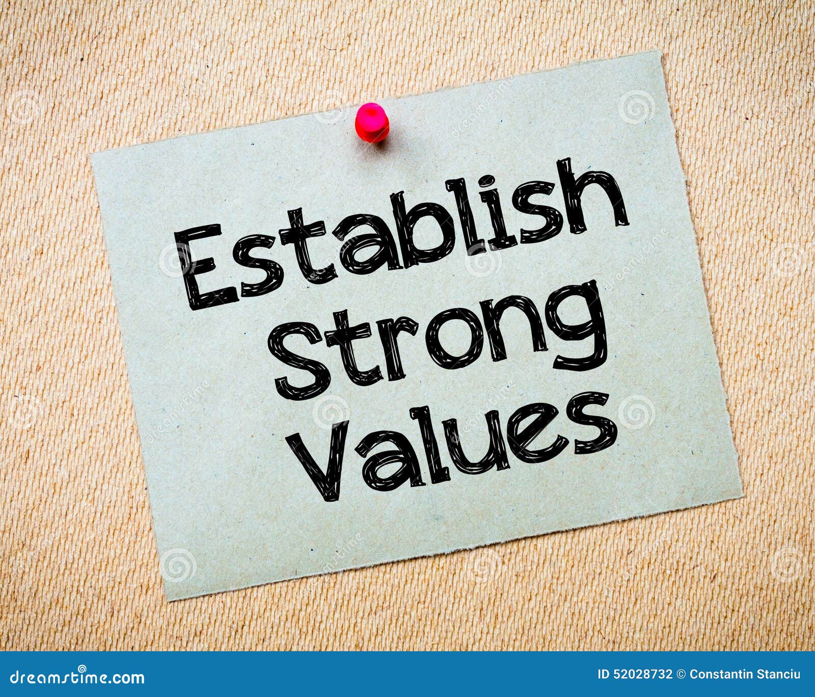 establish strong values