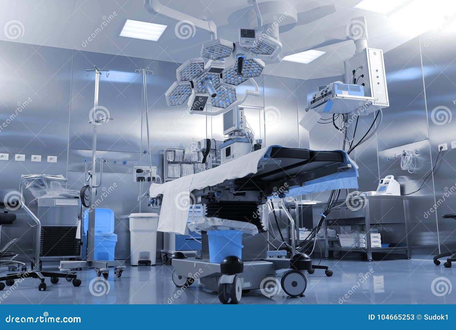 general view of the modern surgical room