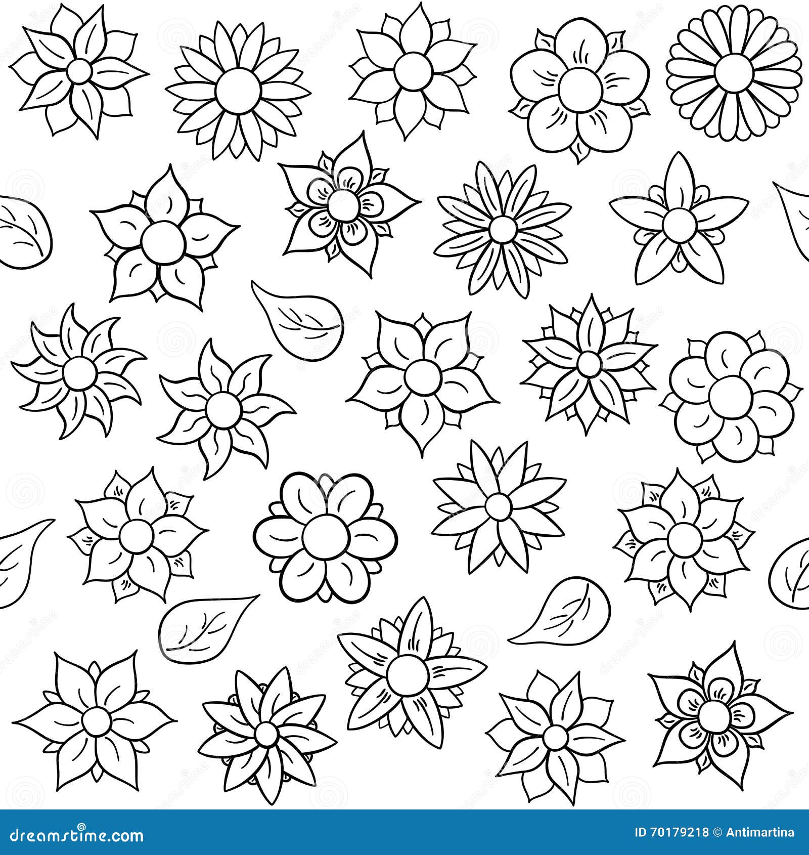 Estampado De Flores Inconsútil Para Colorear Ilustración del Vector - Ilustración de vector, adulto: 70179218 Estampado De Flores Inconsútil Para Colorear Ilustración del Vector - Ilustración de vector, adulto: 70179218