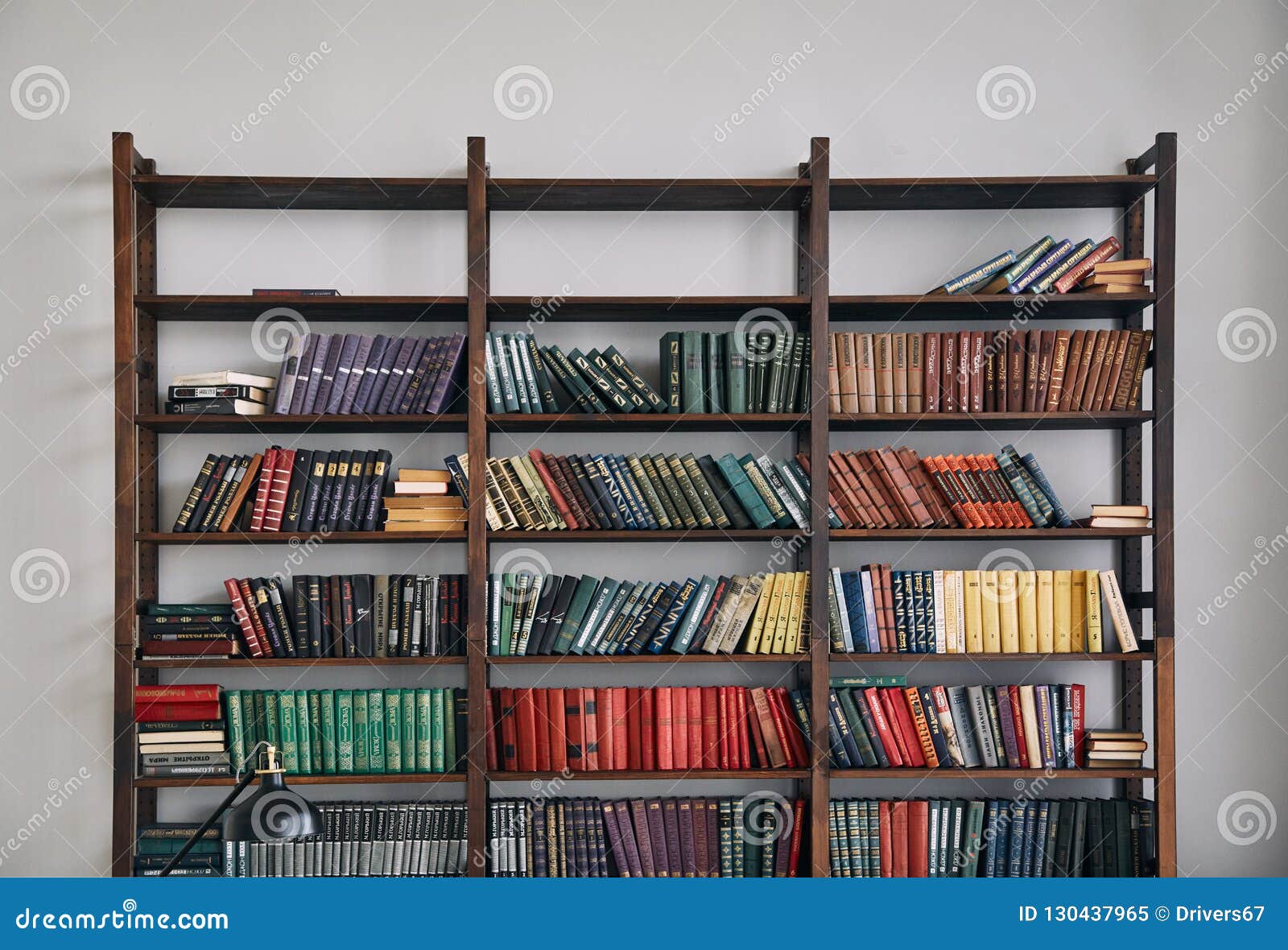 Estante Para Libros Con Los Libros Viejos En Los Estantes Imagen editorial  - Imagen de académico, almacén: 130437965
