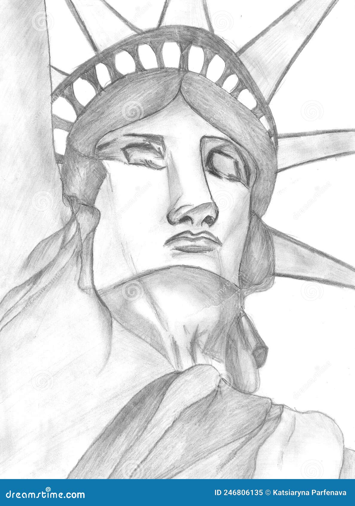 Estatua De La Libertad Dibujo Vintage Grabado a Mano Dibujo Ilustrativo  Grabado Imagen de archivo - Imagen de escultura, libertad: 246806135