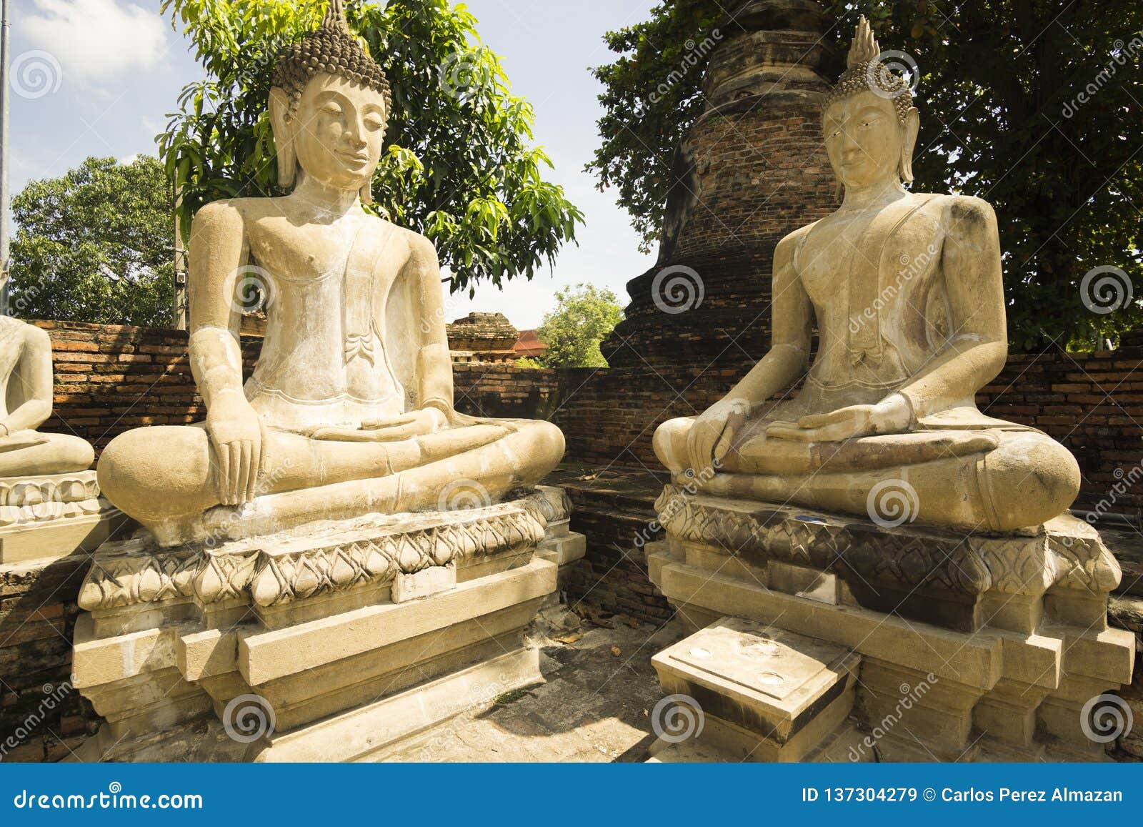 buddhist meditation statues