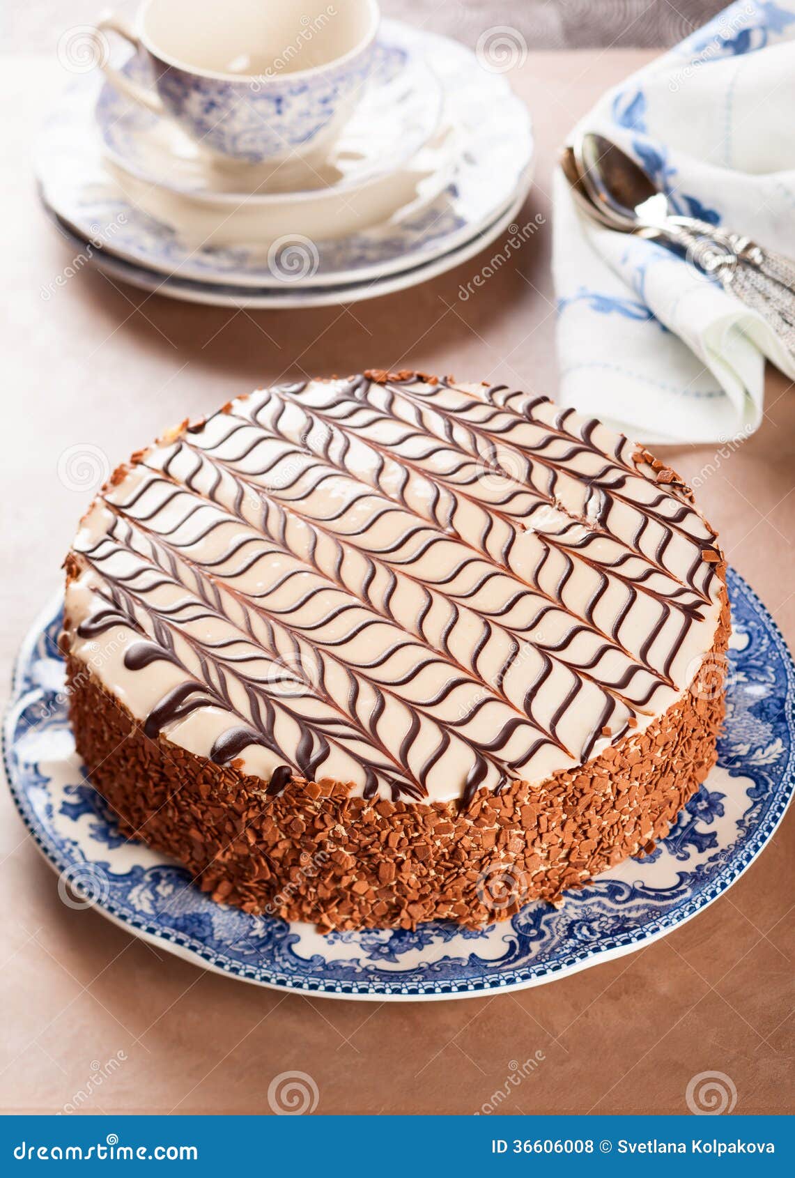 Esterhazy Torte stock photo. Image of meringue, holiday - 36606008