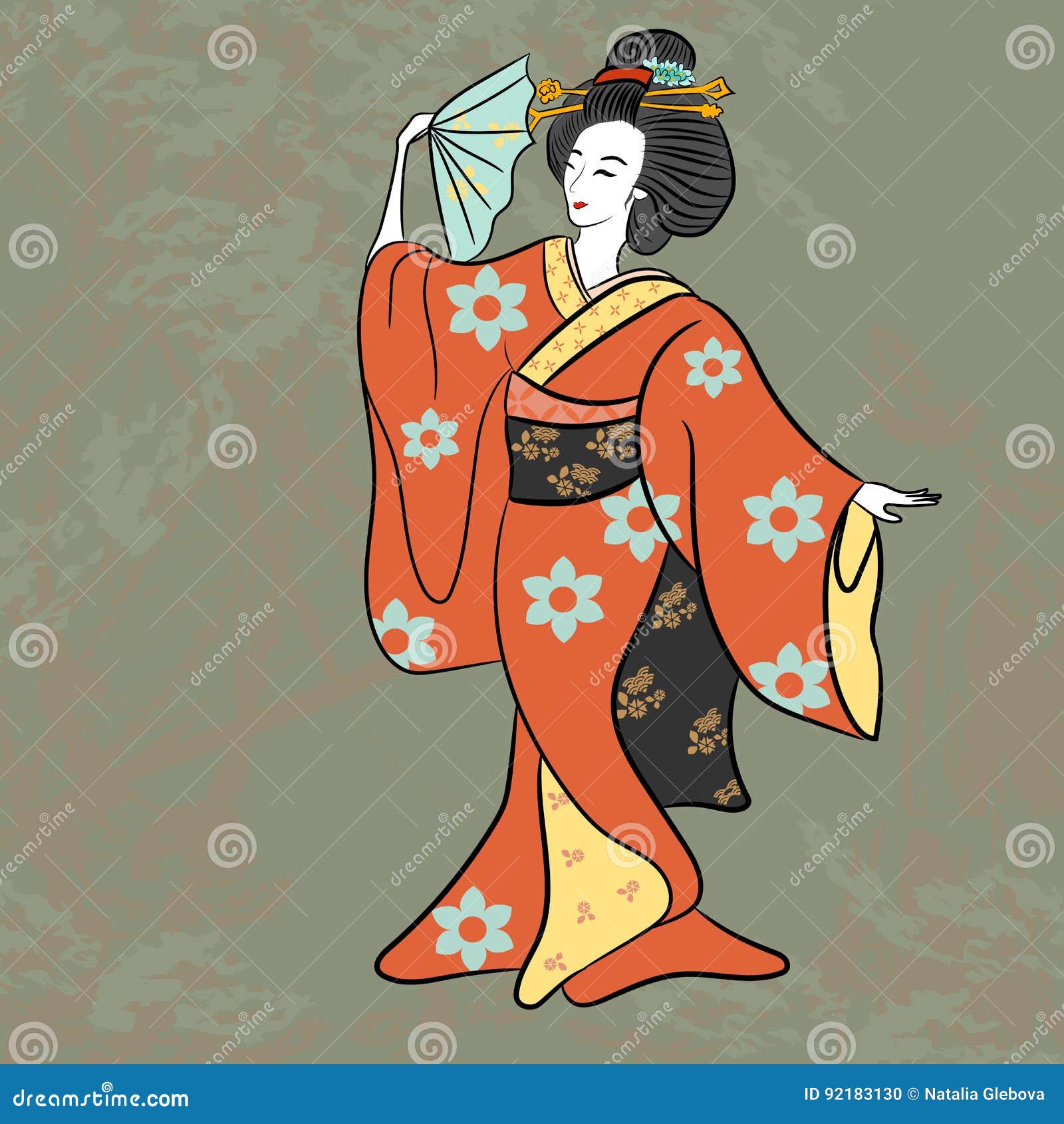 Viñetas foro nuevo - Página 11 Estilo-antiguo-de-la-mujer-japonesa-cl%C3%A1sica-antigua-de-jap%C3%B3n-del-geisha-del-baile-del-dibujo-muchacha-de-geisha-japonesa-hermosa-92183130
