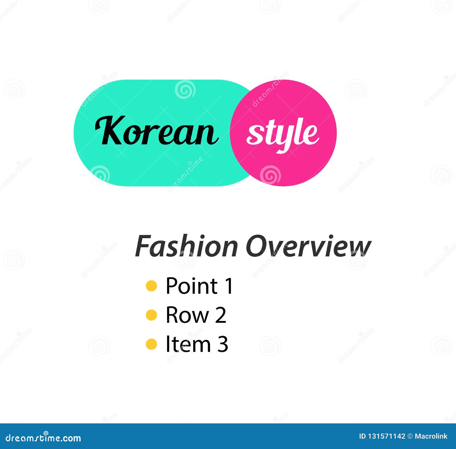 Estilo Coreano, Logotipo Para La Tienda De La Moda De La Ropa Y Zapatos En  Estilo Creativo Moderno Ilustración Del Vector Ilustración del Vector -  Ilustración de lista, cultura: 131571142