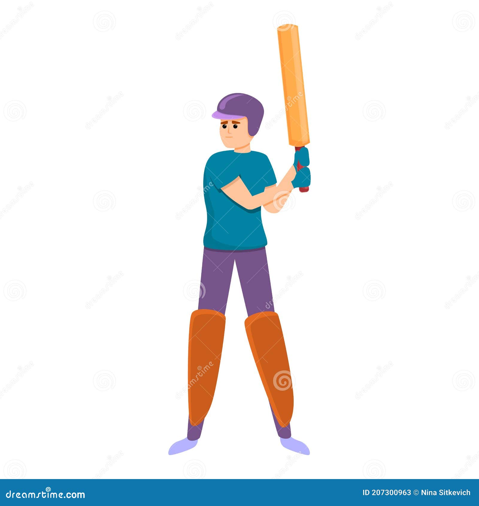 Desenho de Emoji de jogo de críquete para colorir