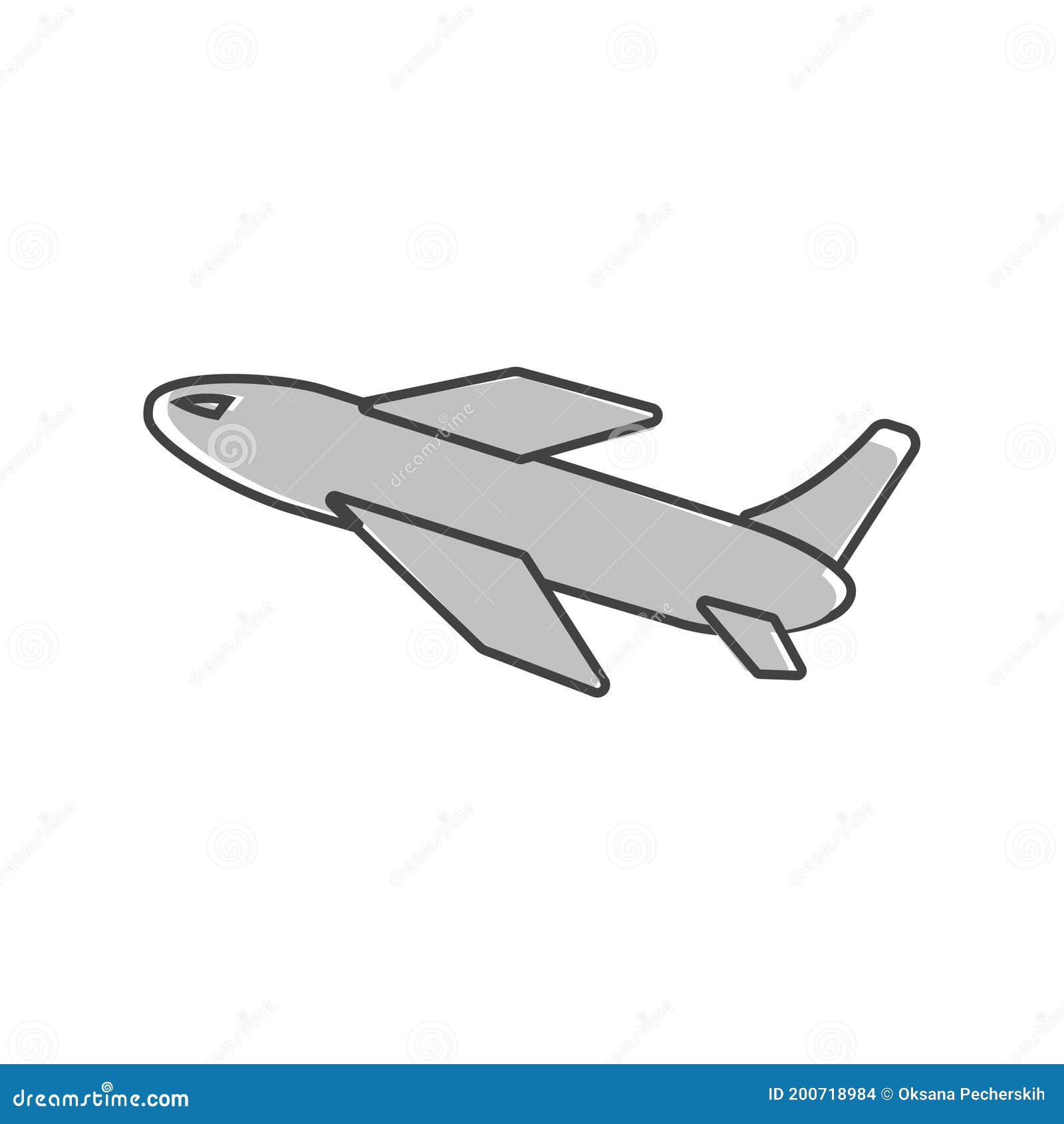 Estilo De Dibujos Animados De Iconos De Aviones O Aviones Sobre Fondo  Blanco Aislado Ilustración del Vector - Ilustración de vacaciones, aire:  200718984