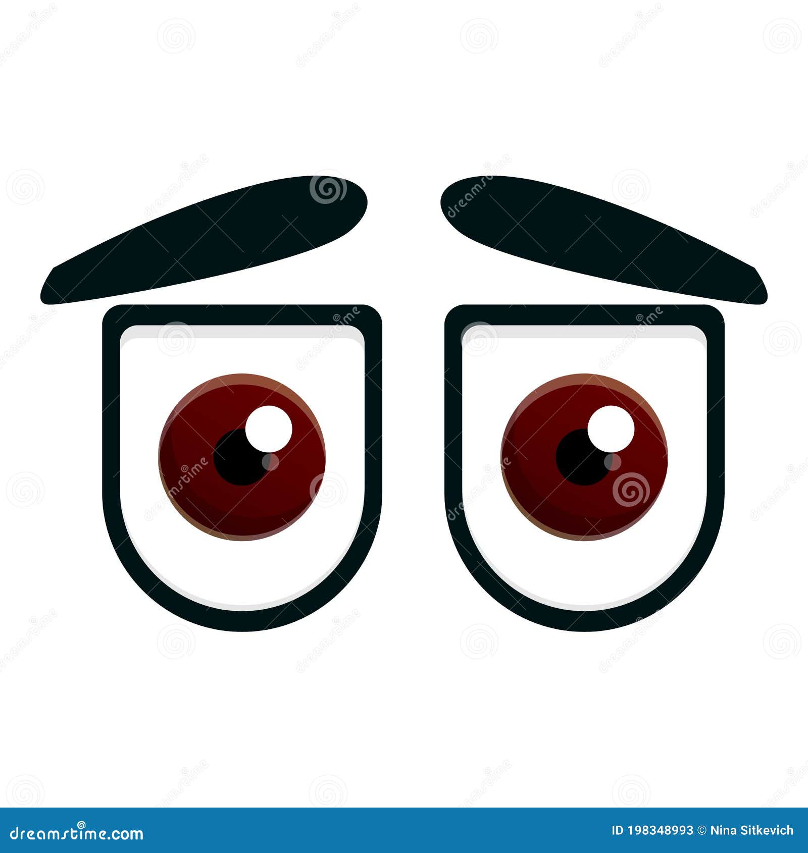 Estilo De Dibujos Animados De Iconos De Los Ojos De Observación Ilustración  del Vector - Ilustración de vista, ojos: 198348993