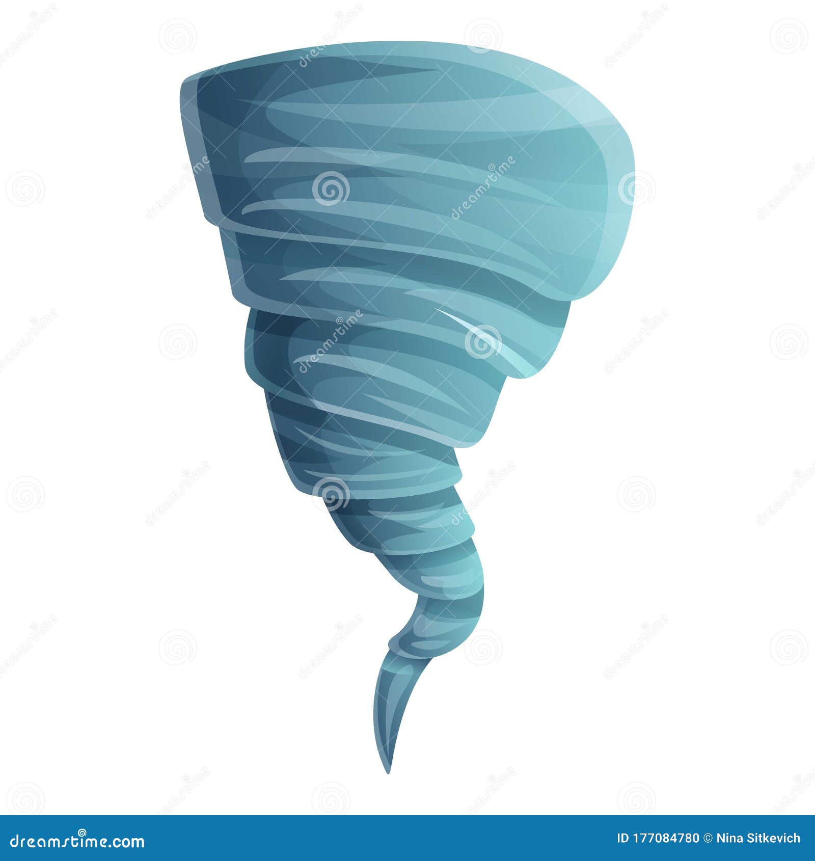 Estilo De Dibujos Animados De Los Iconos De Los Tornados De Viento  Ilustración del Vector - Ilustración de vector, tormenta: 177084780