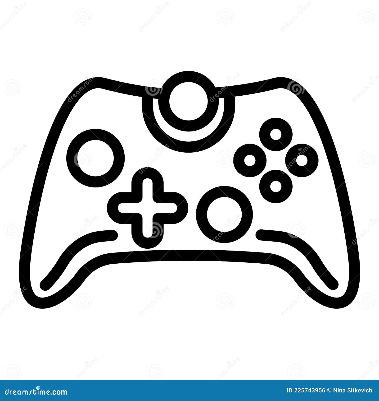Design de ilustração vetorial de desenho animado de joystick de jogo