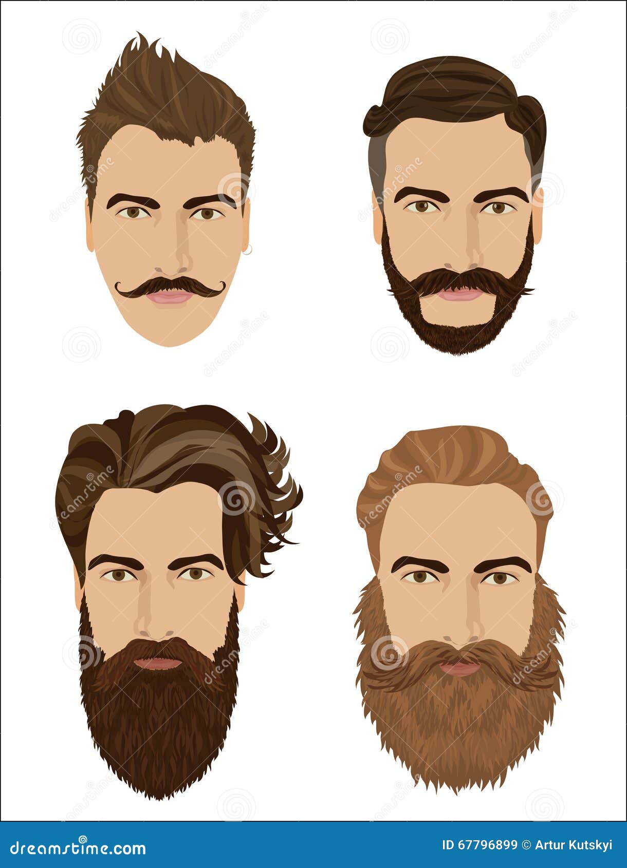 Homens 2 Do Cabelo Do Permanente Do Terno Da Listra Ilustração do Vetor -  Ilustração de salto, fofofo: 62735471