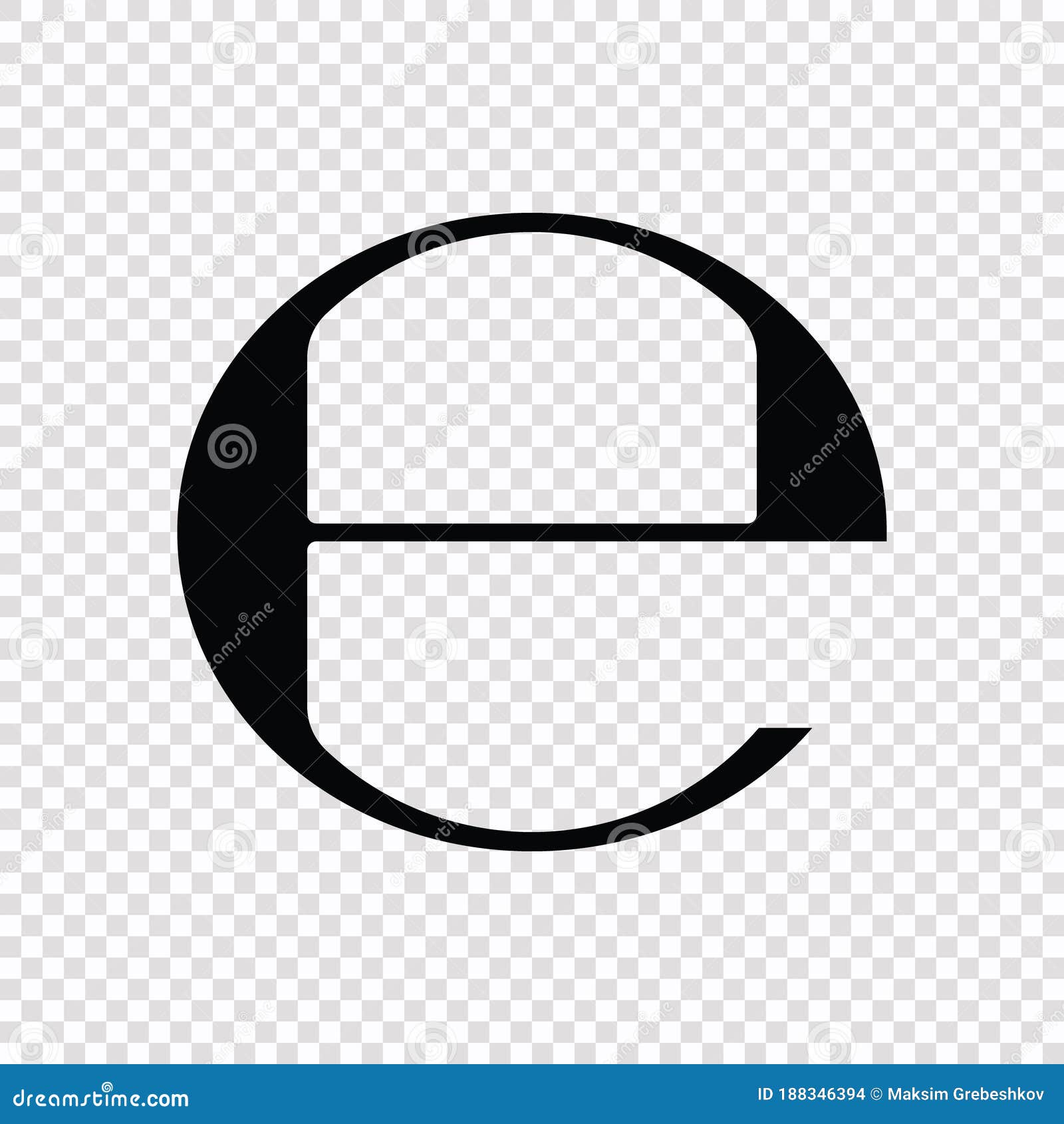 Estimated, E Mark Symbol Template for Your Design Stock Vector Illustration of isolated